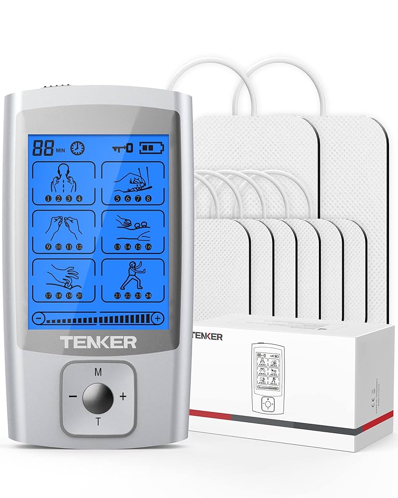 Regeneracja w zaciszu domu: Elektrostymulator TENS do terapii mięśniowej Przenośne urządzenie wysyłające impulsy elektryczne, które łagodzą ból i stymulują pracę mięśni
